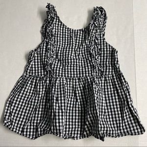 Black white gingham Zara Trafaluc tank top XS